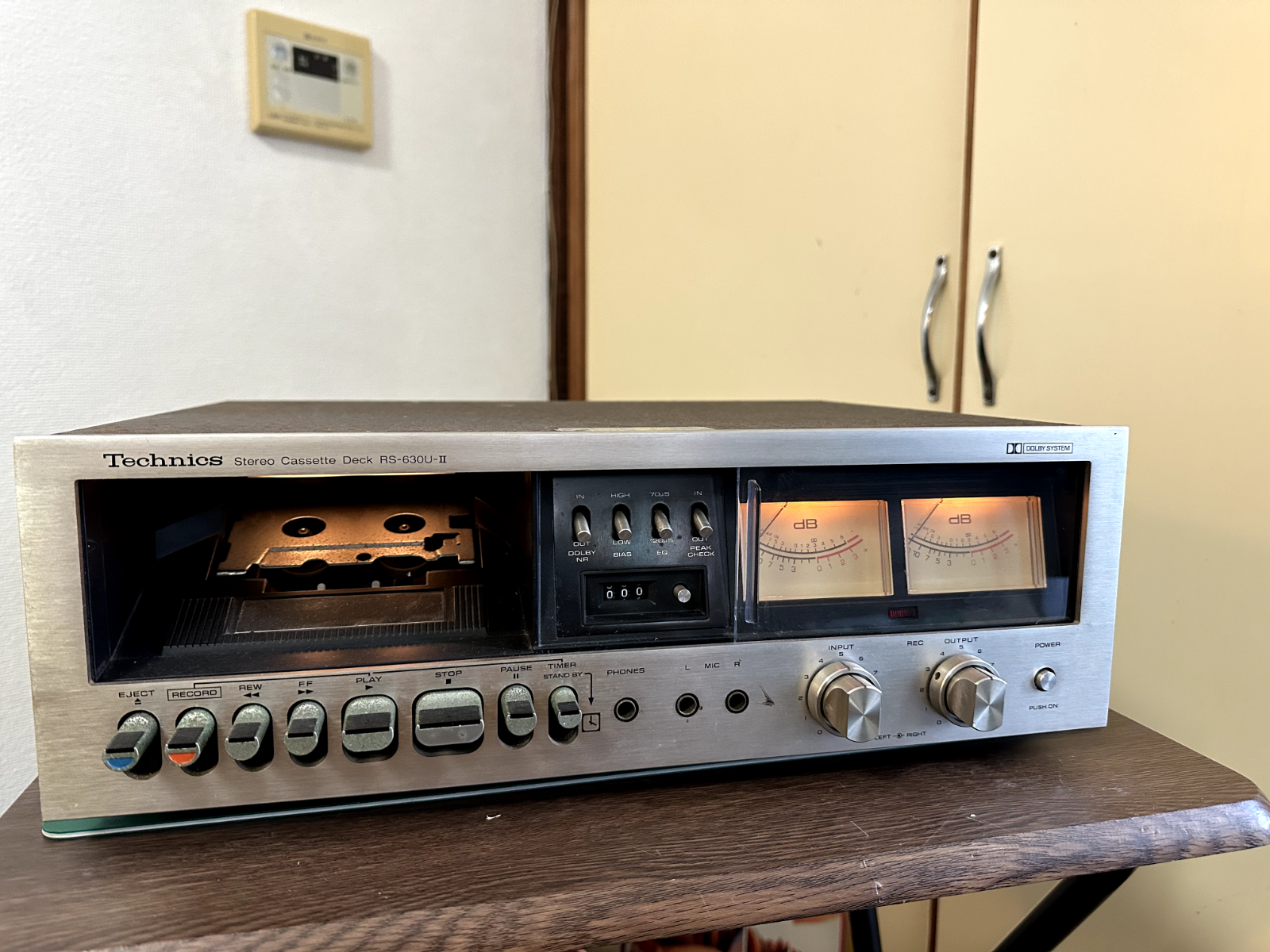 【銘機】Technics テクニクス RS-630U-ii カセットデッキ Technics テクニクス RS-630U-Ⅱ ステレオカセットデッキ 通電