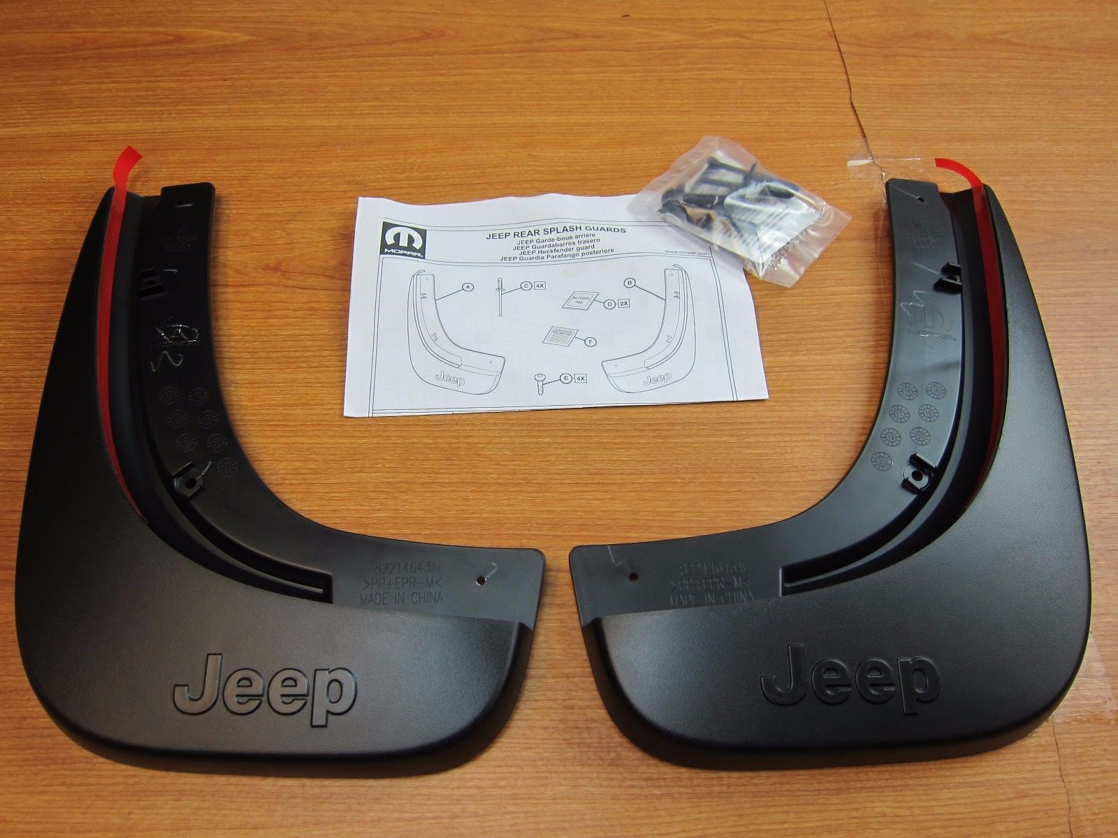 20172020 NEW Jeep Compass MP Body Style Rear Splash Guards Mud Flaps