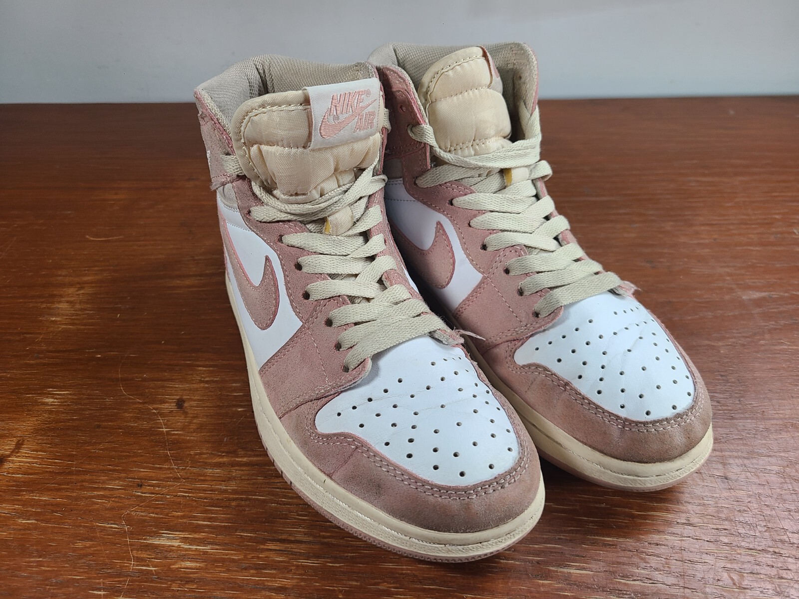 Size 7 - Air Jordan 1 Retro OG High Washed Pink W Womens | eBay