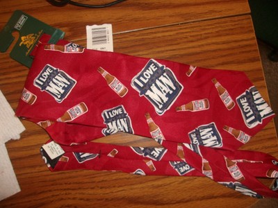 BUD LIGHT NECKTIE I LOVE YOU MAN ANHEUSER BUSCH GENUINE COLLECTION 1996TAGS