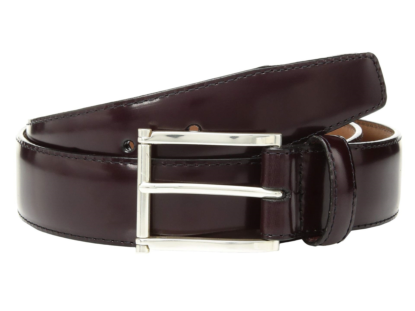 Brighton 170066 Mens Classic Prescott Leather Dress Belt Burgundy Size 30