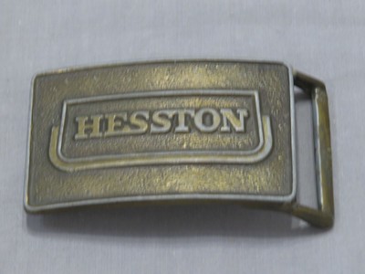Vintage 1974 Hesston National Finals Rodeo Belt Buckle Brass ORIGINAL Rare!