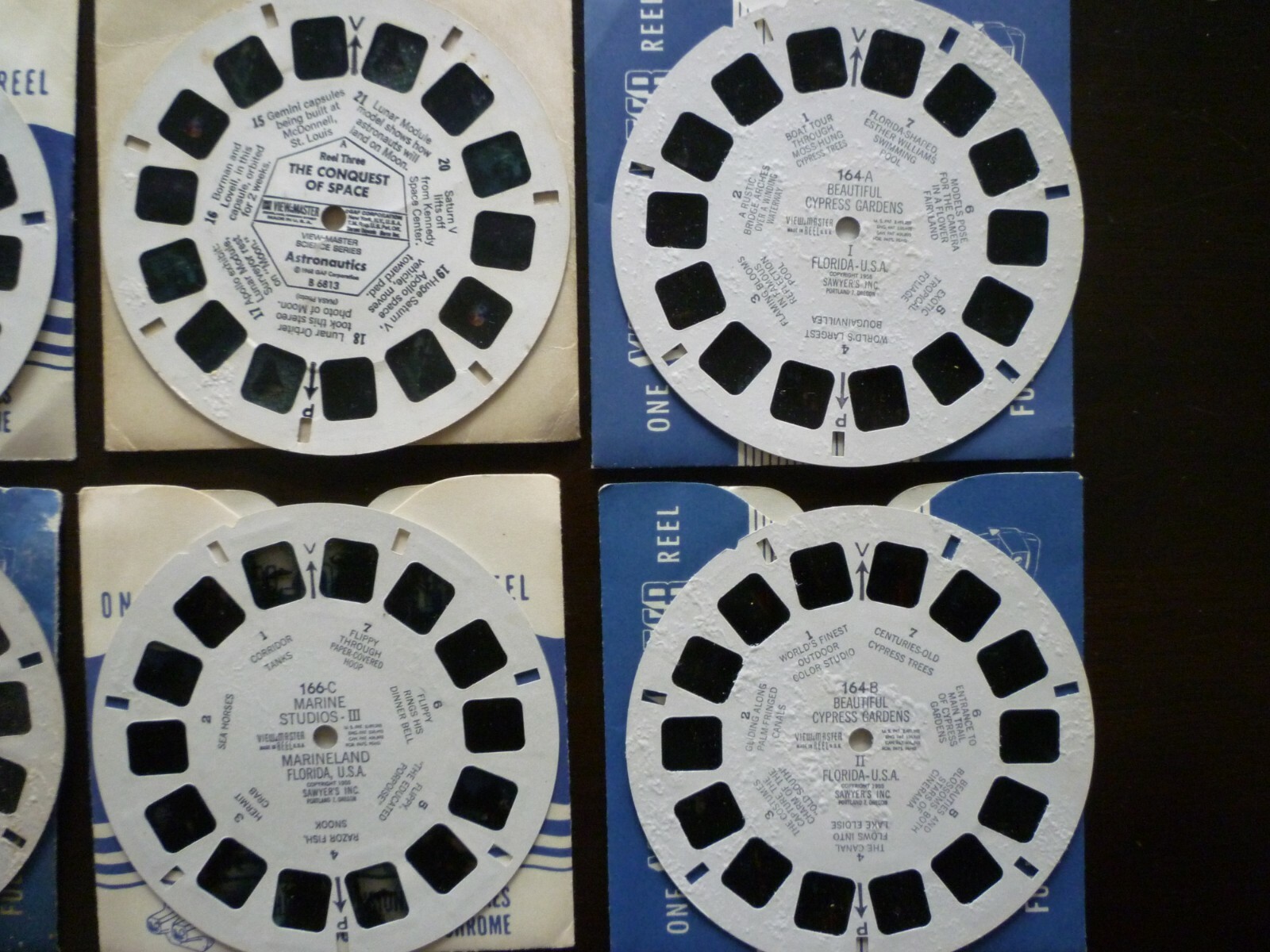 Assorted Lot of 16 Vintage View Master Reels in Sleeves (1940's - 1950's)