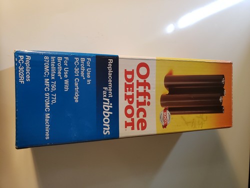 Office Depot Replacement Fax Ribbons Replaces Brother PC-301 Cartridge PC-302RF