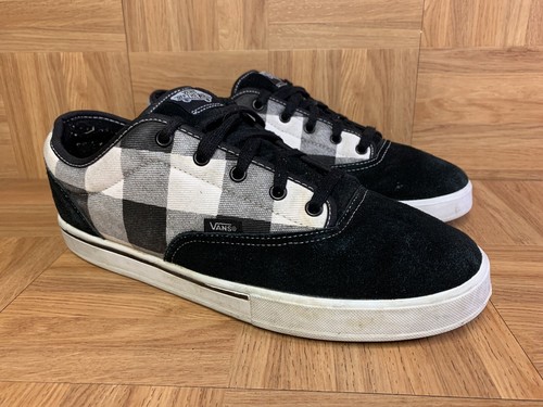 VANS スニーカー　Vintage skull Vans Widow Skulls Fat Tongue Skate Shoes Black White Black