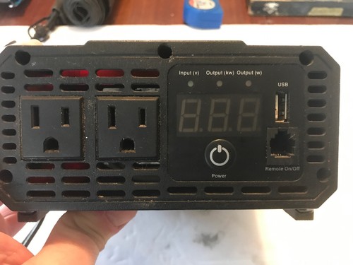 PowerDrive RPPD1000 1000-Watt DC to AC Power Inverter with USB Port and 2 AC Out