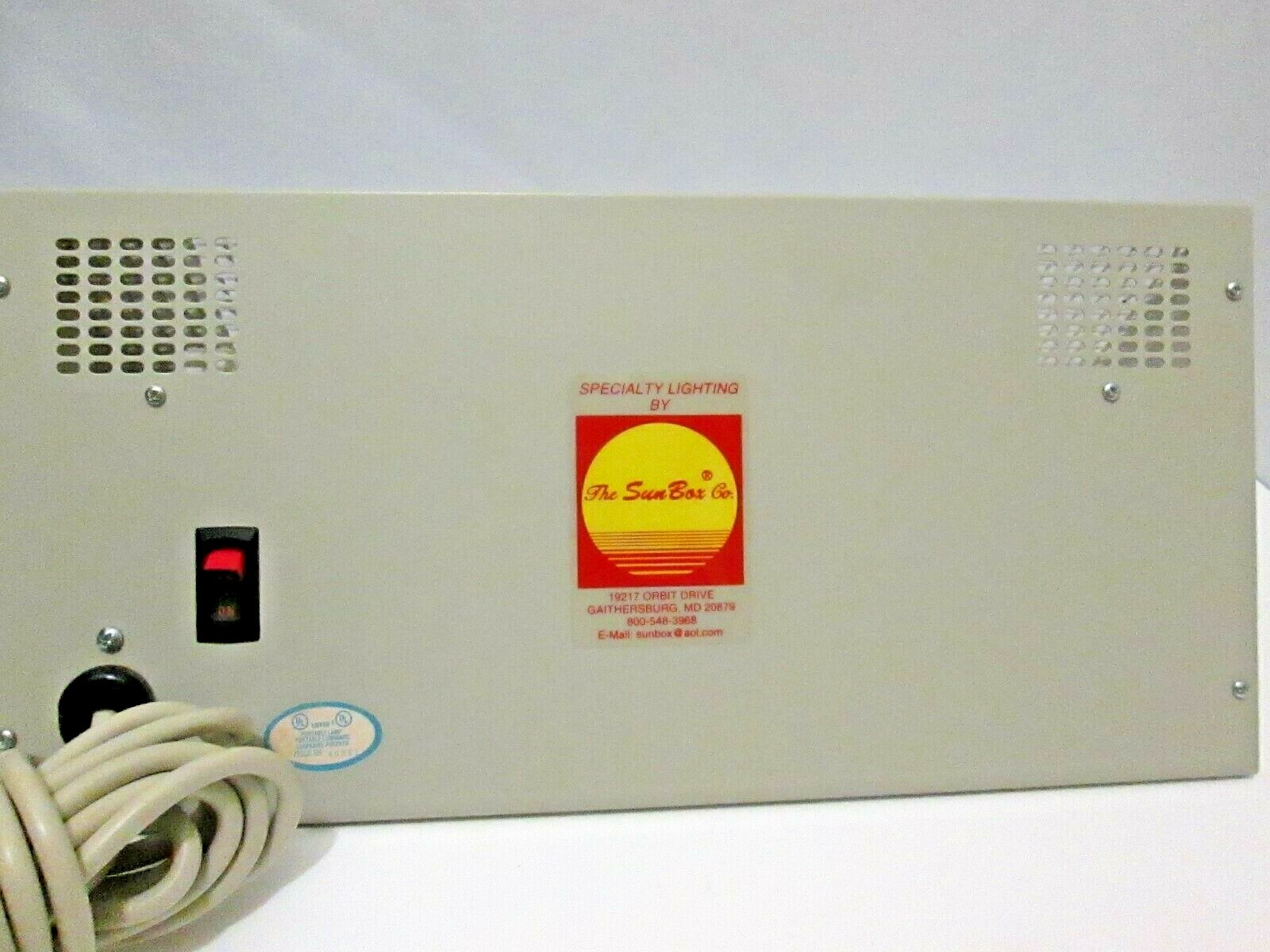 Sunlight Jr. Therapeutic Light Box 5000K SunBox Full Spectrum SAD Therapy Vit D