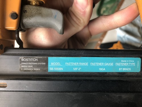 Bostitch SB-1850BN Brad nailer NEW