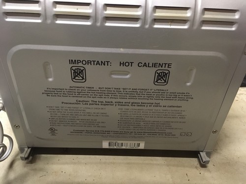 Ronco Showtime Rotisserie & BBQ 5000 Oven Platinum Edition With Extras Digital