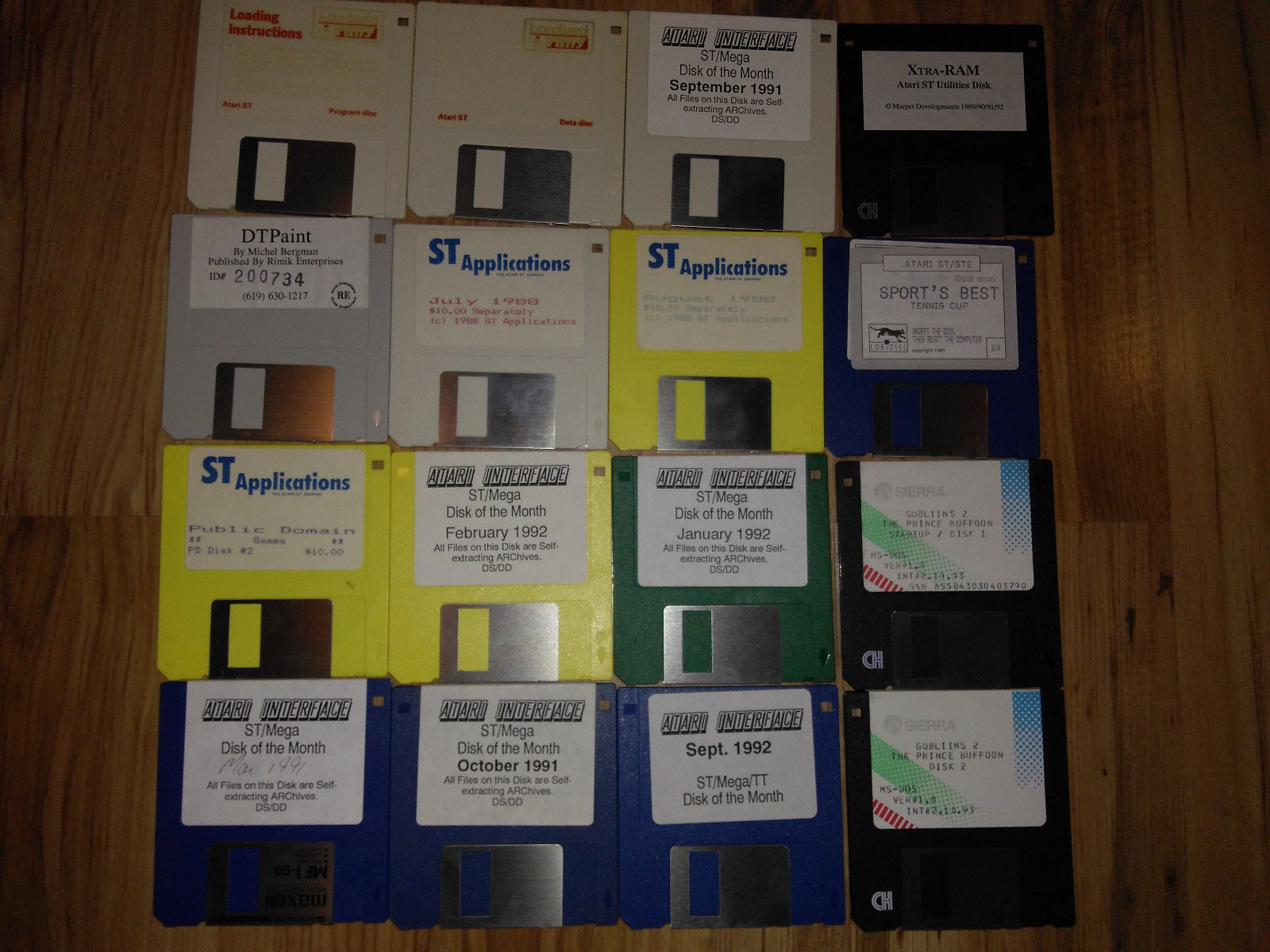 91 Atari ST Floppy Cover Disks, Games, Public Domain, Software, Plus 14 Amiga