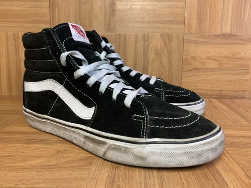 BLACK＆WHITE スノー.サーフ.SK8.ジミー・ヘンドリックスプリント RARE🔥 Sz 10 - VANS Sk8-Hi OG SAMPLE Black White Jazzy