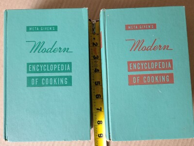 1955 Meta Given s Modern Encyclopedia Of Cooking Vol 1 &2  HC Book Set