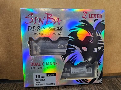 Sinba Desktop RAM 16GB(8GBx2) PC25600 DDR 4 3200Mhz 288 Pin (Pre-owned/Good)