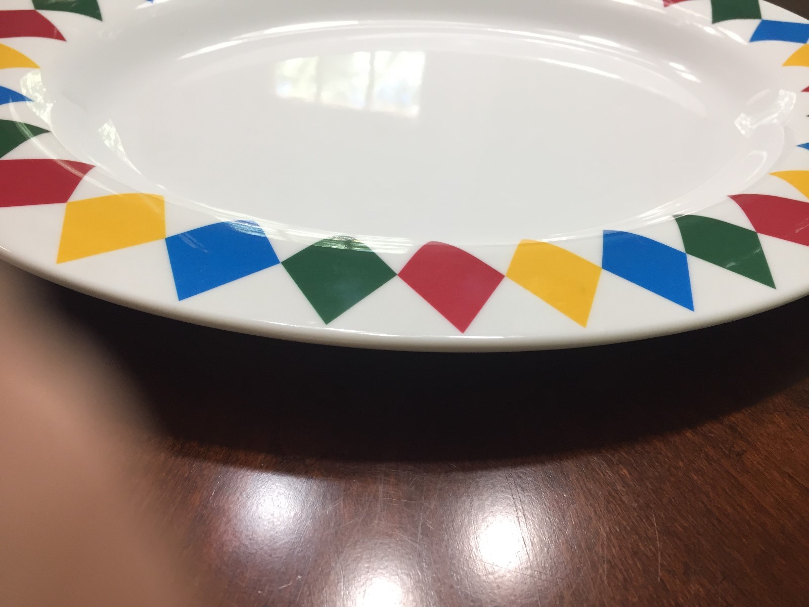 Multi-Color Oval Serving Platter