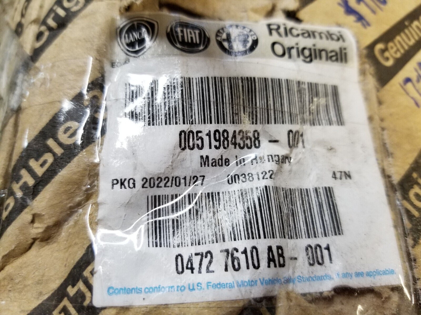 04727610AB OEM MOPAR STARTER 2014-17 PROMASTER 3.0L DIESEL - Picture 7 of 7