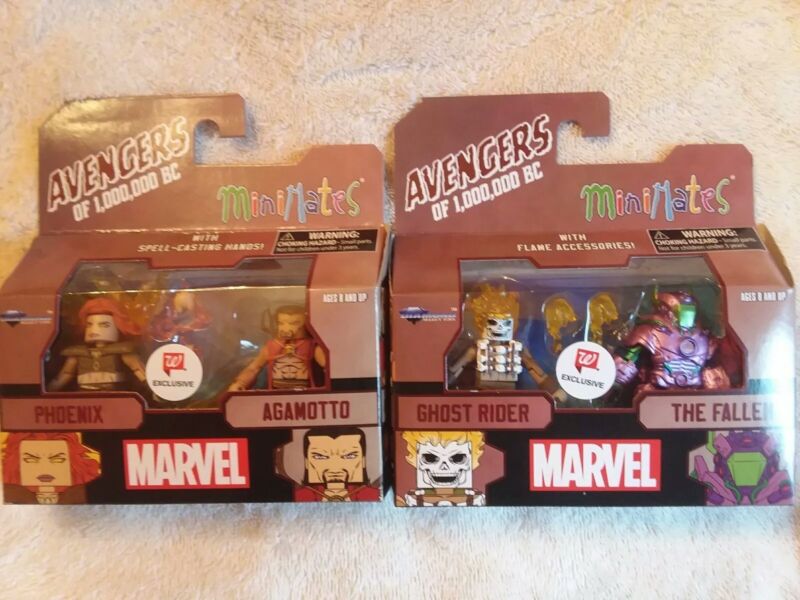 Avengers Of 1,000,000 Bc Minimates Walgreens Exclusive Set Of 2 *mib* *htf*