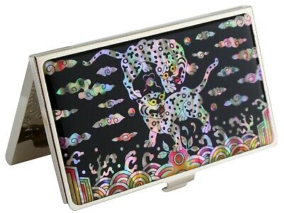 Mother of pearl Pocket Business Card ID Card Holder Credit Box Case Wallet Gift