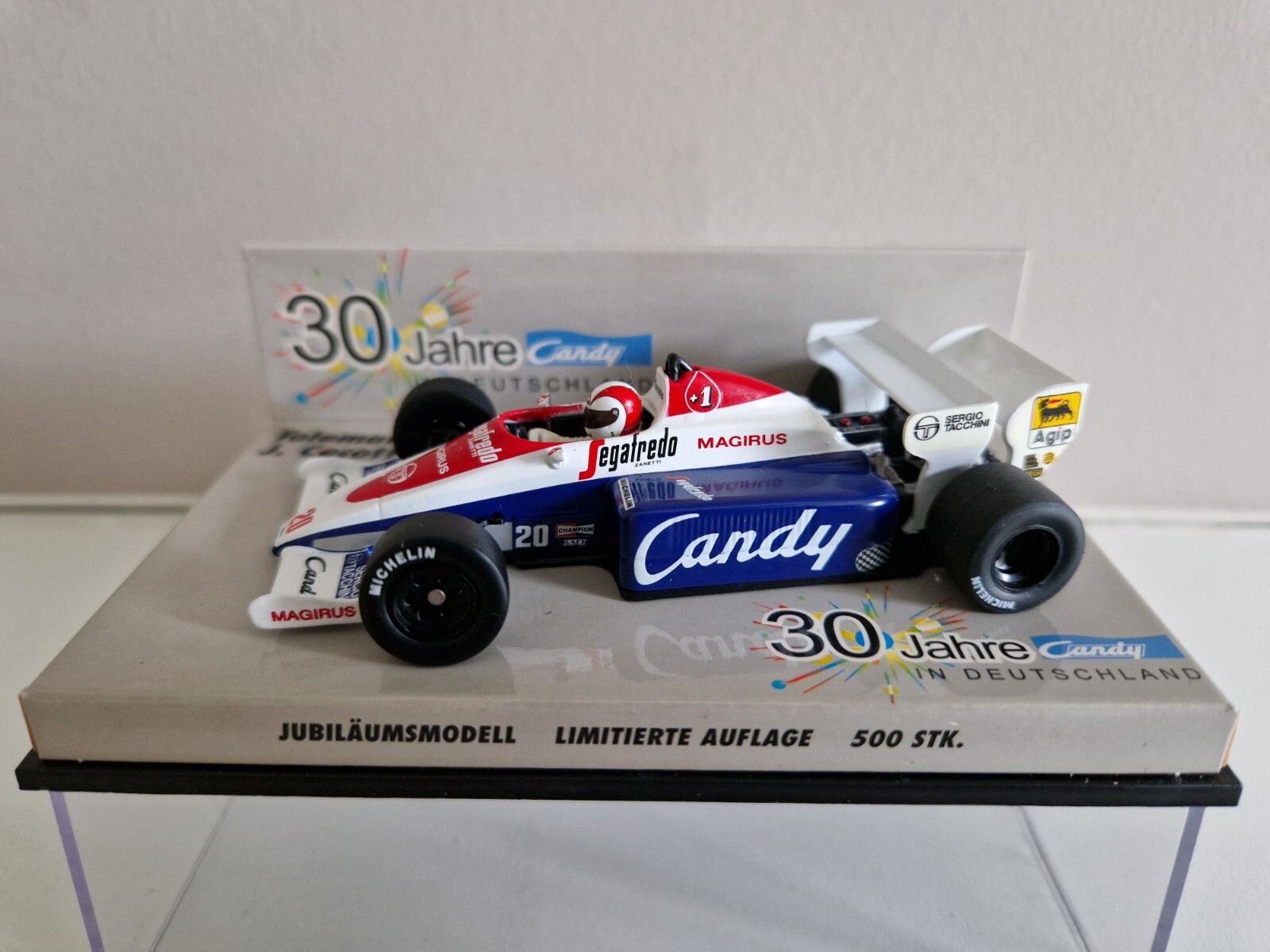 Minichamps 1/43 Toleman Hart TG184 J. Cecotto - 1984 Candy