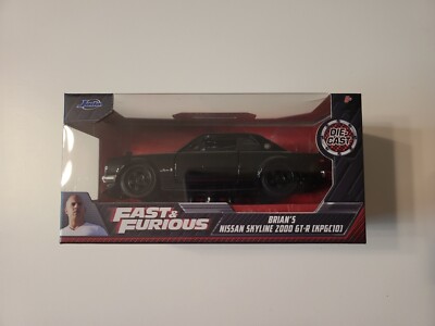 Jada 1/32 Fast & Furious Brian s Nissan Skyline 2000 GT-R(KPGC10)Scale New