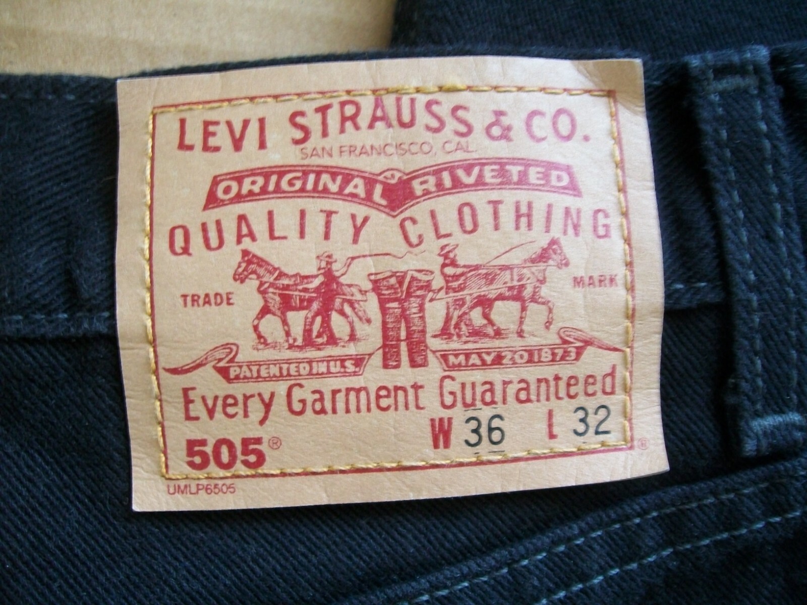 USA製Levi's 505-0260 W36L32ブラックVINTAGE 90's Levi's 505-0260 BLACK JEANS MADE IN USA W38L30 90年代