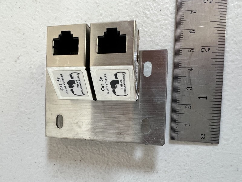 エレクトロン 3種 Tokyo Electron TEL Ethernet Passthrough Jack Stainless Steel
