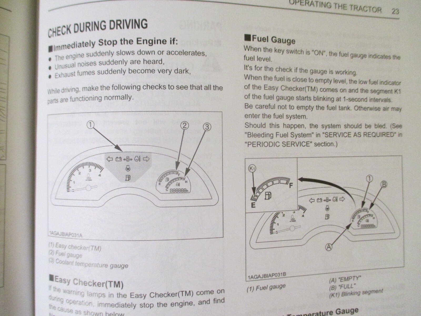 Kubota BX1870 BX2370 BX2670Operators Manual K2771-71311
