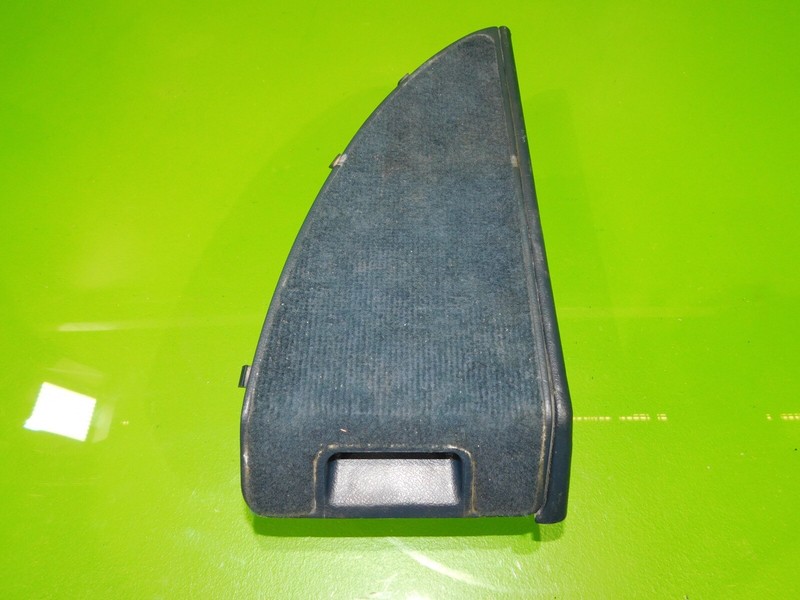 88-91 Civic CRX OEM passenger right rear back side triangle storage box blue