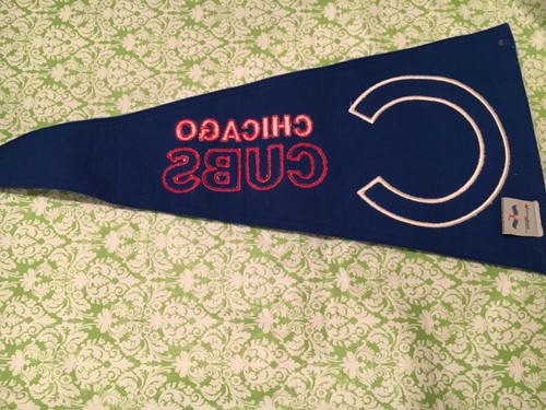 Winning Streak Chicago Cubs Felt Embroidered Pennant