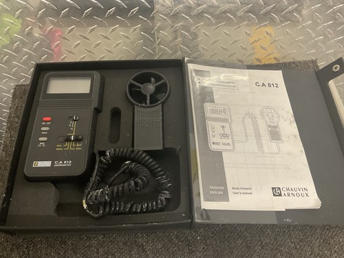 Chauvin Arnoux CA812 Digital Anemometer Wind Speed Air Flow Meter Handheld Tool