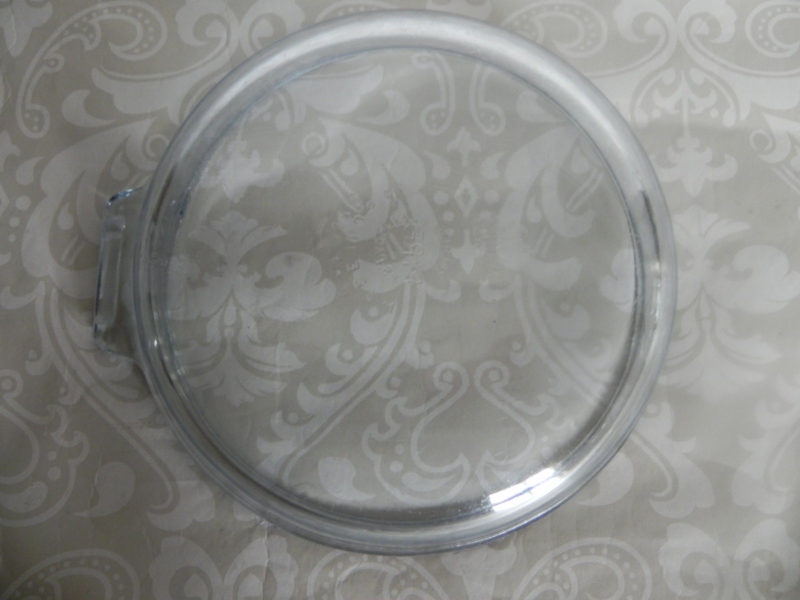 2 Vintage Pyrex Blue Flameware Glass Sauce Pan Frying Pan Skillet No Handles