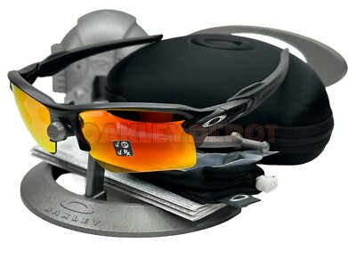   ️ OAKLEY FLAK 2.0 XL 009188 MATTE BLACK/PRIZM RUBY POLARIZED SUNGLASSES (181)