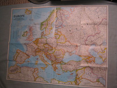 THE NEW EUROPE MAP National Geographic December 1992