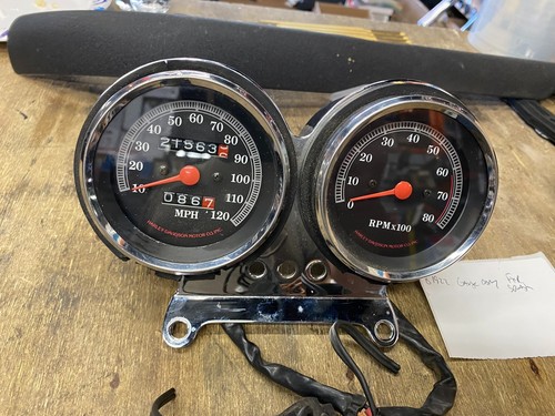 Chrome Guage Assy Speedo TAch Harley FXR Dyna Sportster