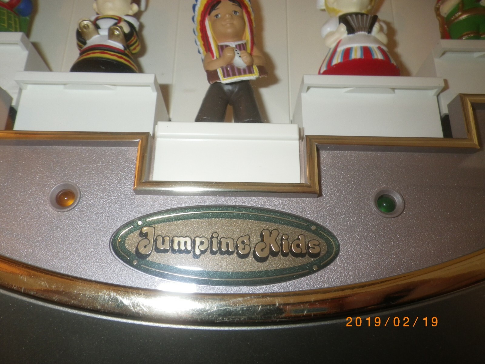 Vintage Rhythm Jumping Kids Its A Small World Musical Wall Clock Animated Japan