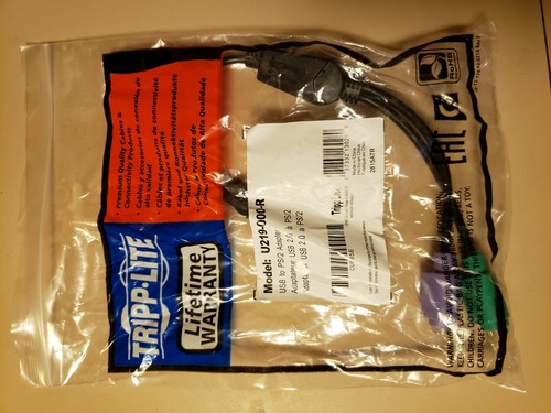 LOT of 20 NEW PS/2 Keyboard/Mouse to USB Converter Adapter, Black