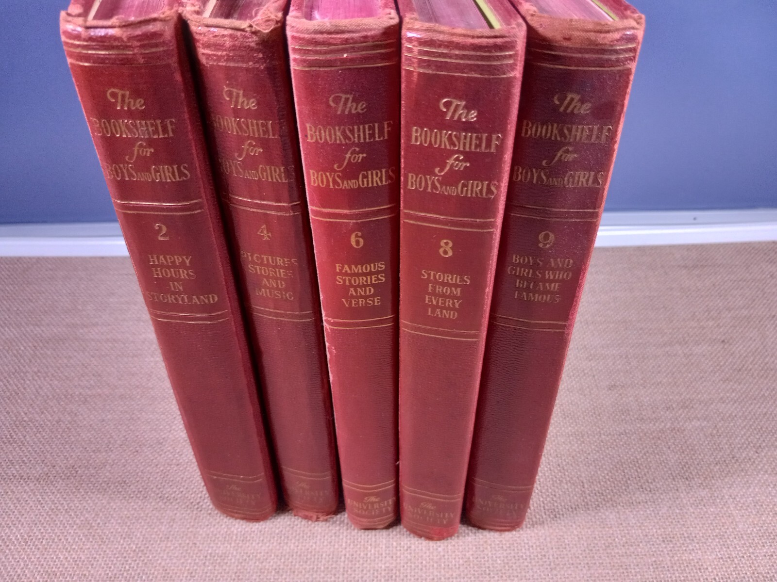 The Bookshelf for Boys and Girls・10巻児童洋書 Vintage 1991 the Bookshelf for Boys and Girls Complete 10