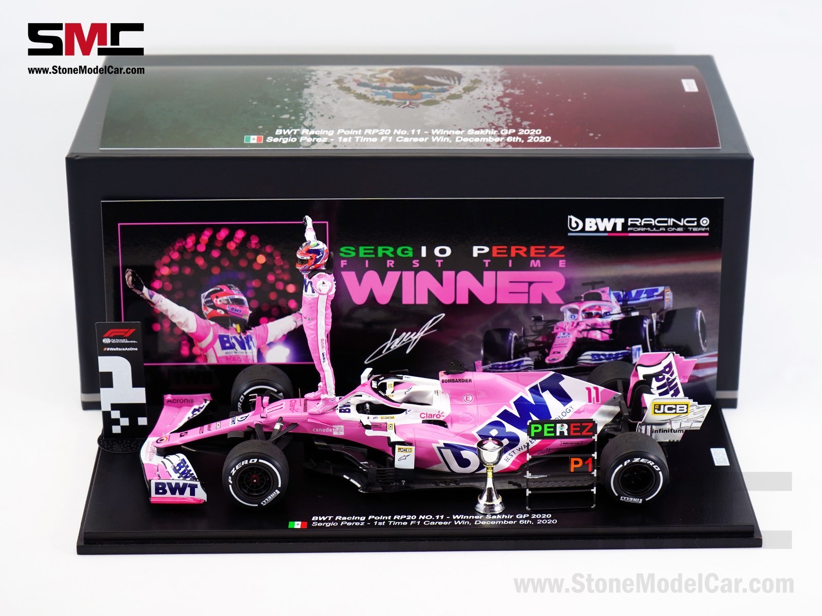 PMA 1/43 レーシングポイントRP20 SAKHIR GP S.ペレス Racing Point F1 RP20 Sergio Perez Sakhir 2020 1st Career Win