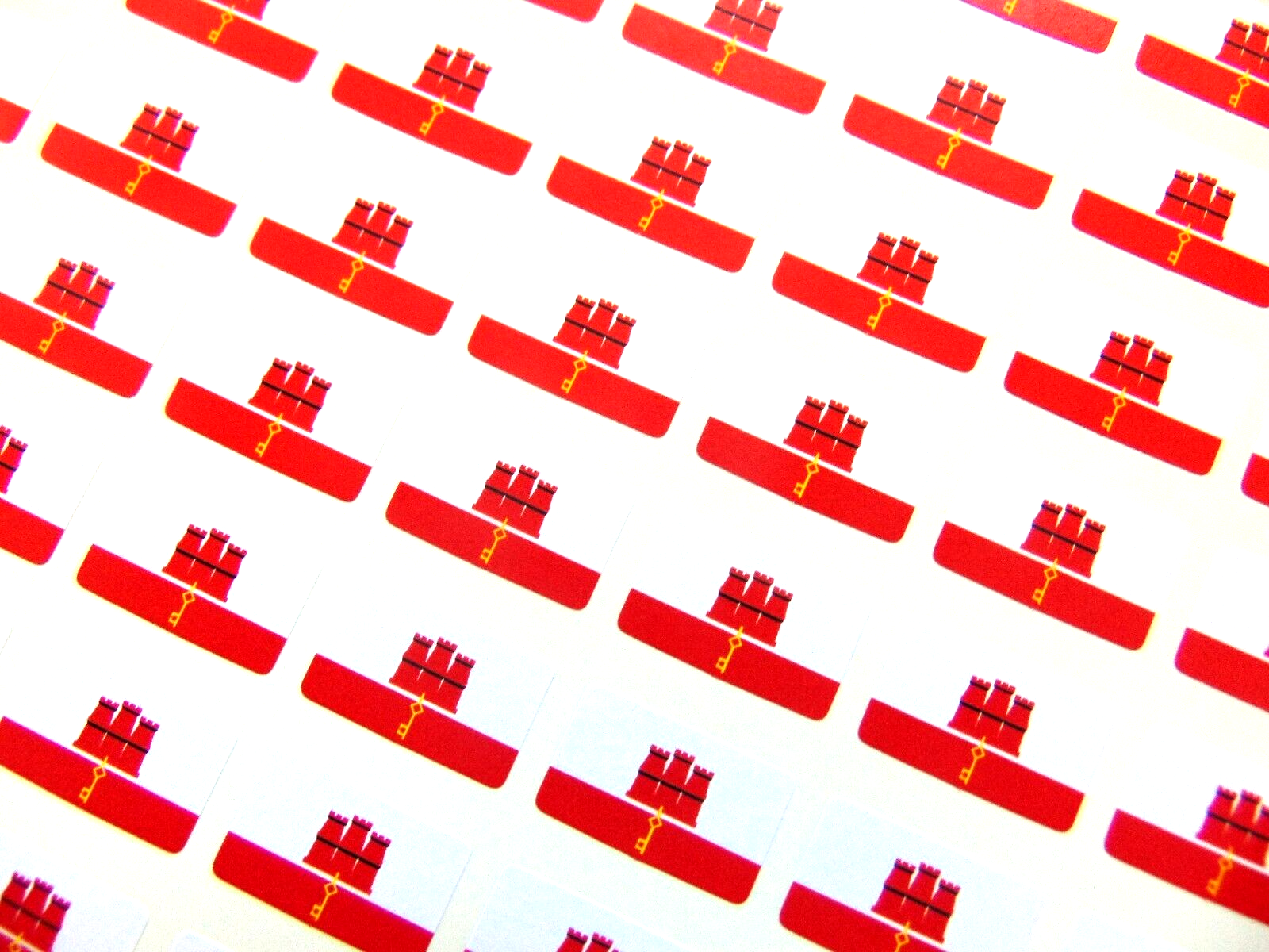 Mini Aufkleber Island Flagge – 12 Stück, 33x20 Mm, Selbstklebend
