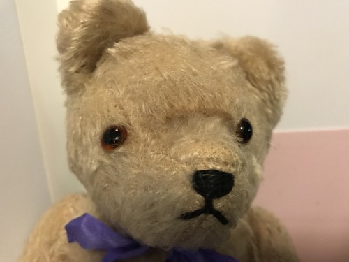 Old German Loved Mohair Straw Stuffed Bear