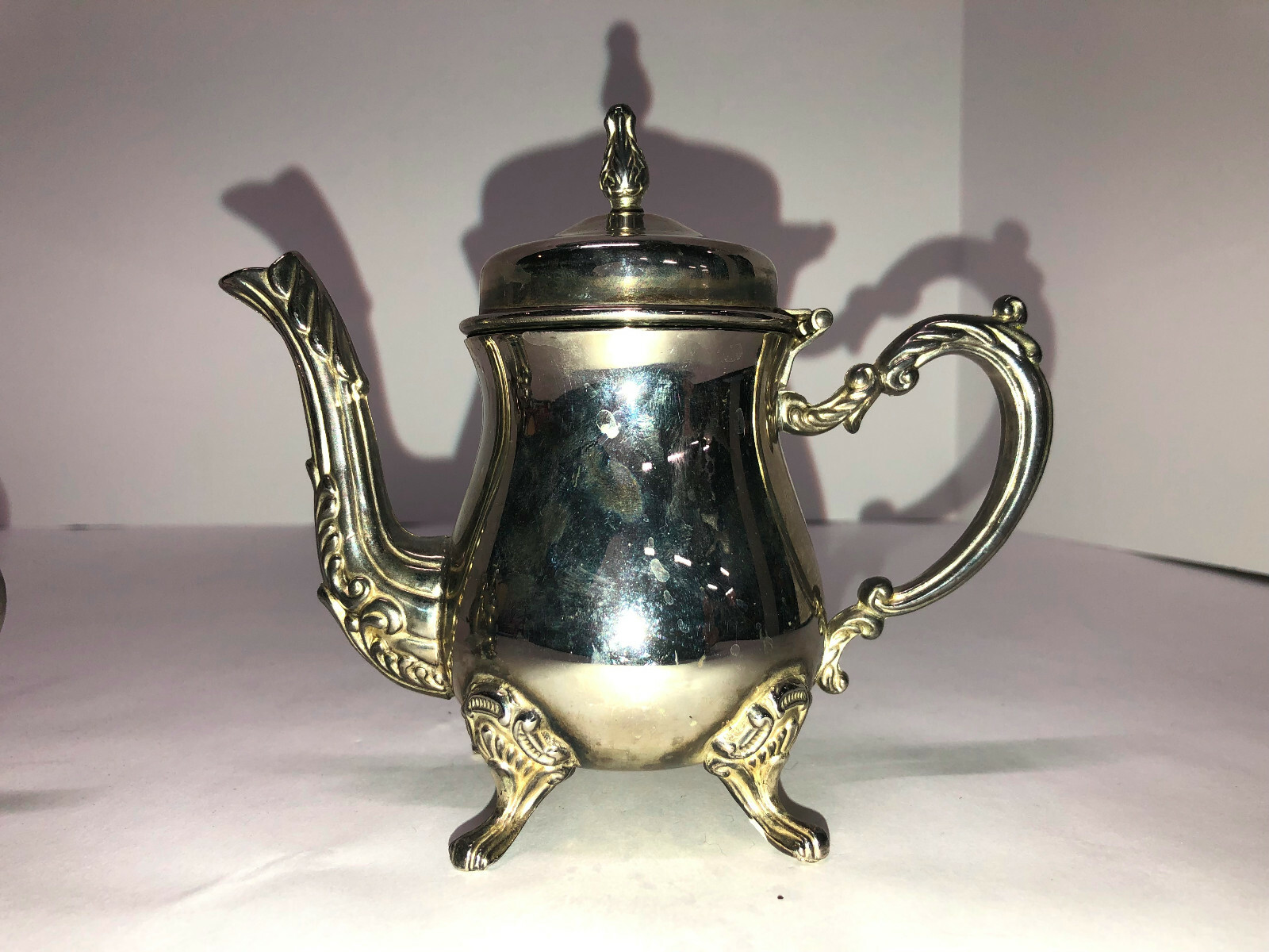 4 Piece Silver Plated Child's Tea Set Child's  Children's
