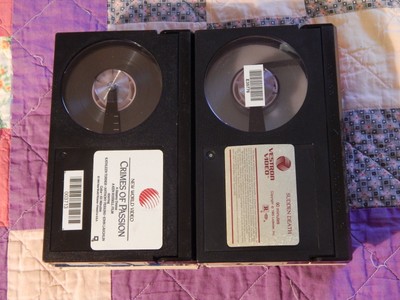 Crimes of Passion + Sudden Death (BETA) LOT of 2 (Anthony Perkins_Frank Runyeon)