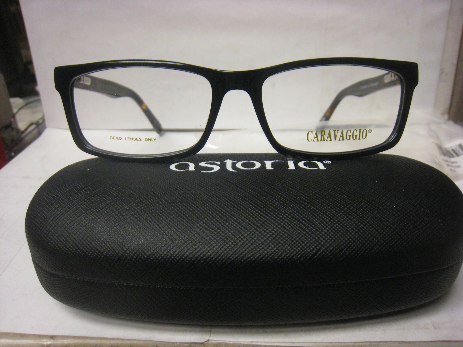 CARAVAGGIO EYEGLASS FRAMES Style C403 Sz. 55-16-135 BLACK