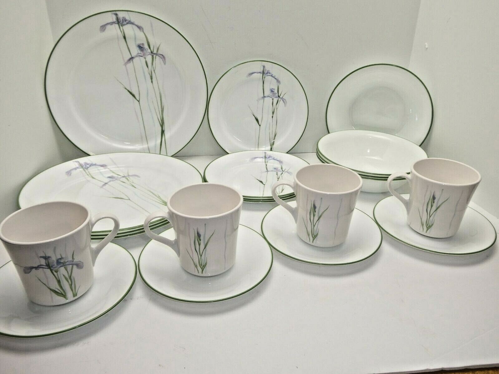 Corelle Dinnerware Set Iris Pattern Dinnerwareset