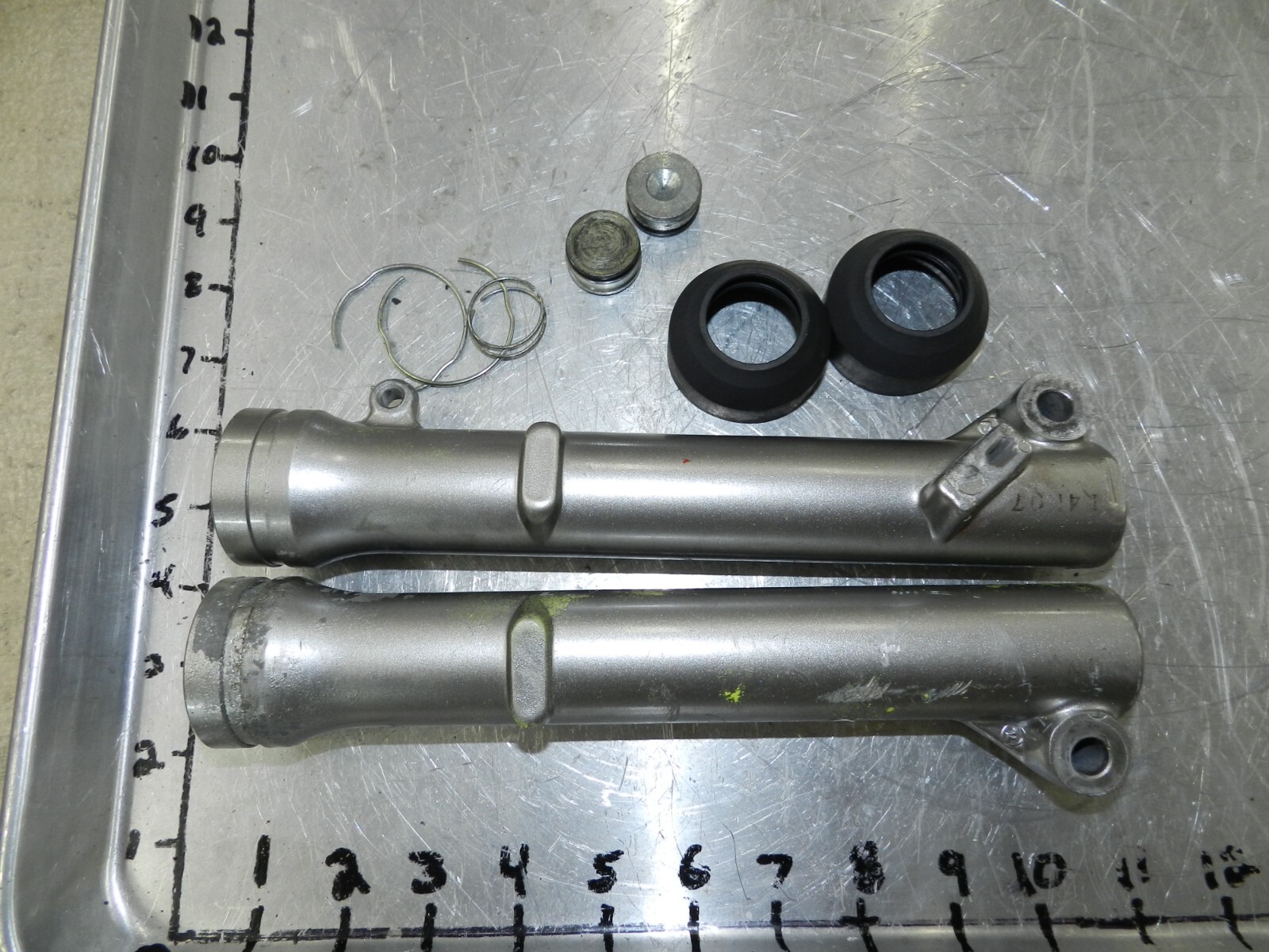 2008 Kawasaki KLX 110 OEM Lower Fork Tubes Legs Parts