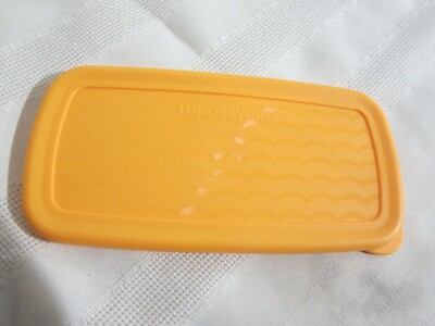 Tupperware Fridge Smart Small Container 1 1/2 cup Orange Lid only 4736A-6