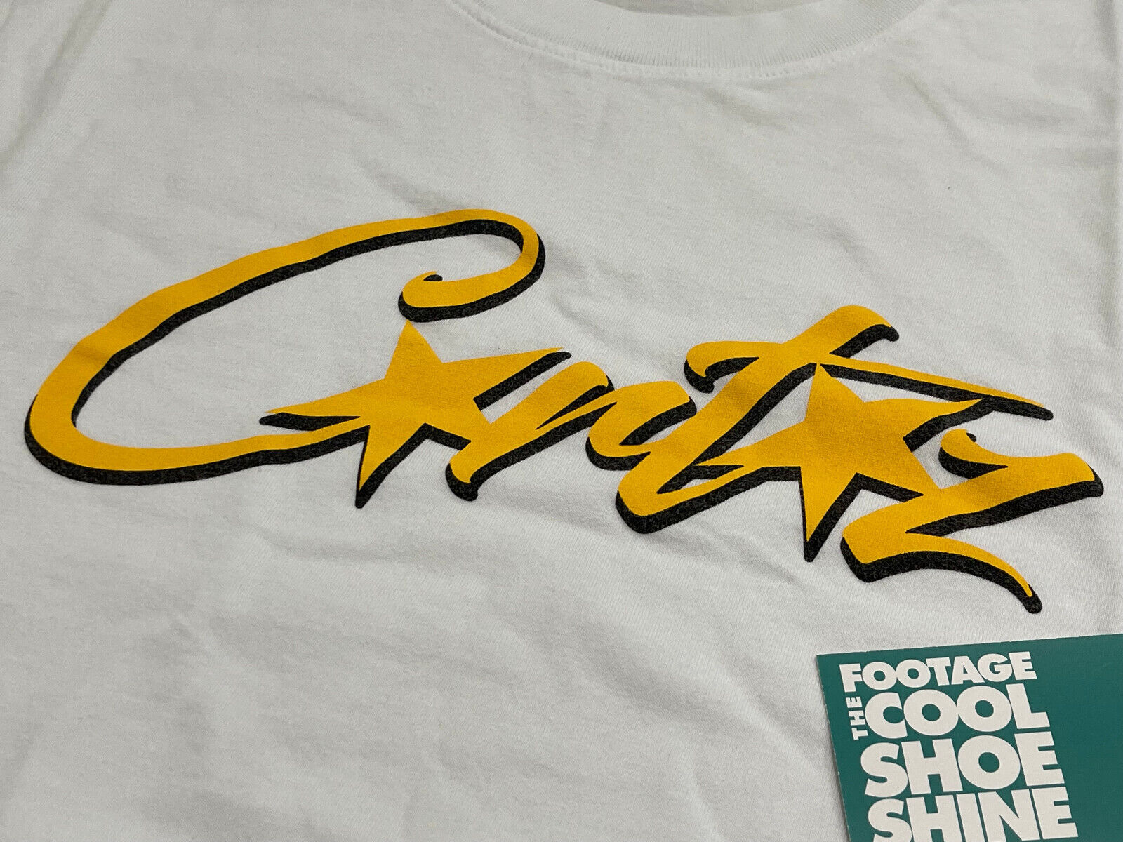 CORTEIZ CRTZ ALLSTARZ ALL STARS LOGO TEE SHIRT WHITE GOLD CORTEIZ CRTZ ALLSTARZ ALL STARS LOGO TEE SHIRT WHITE GOLD