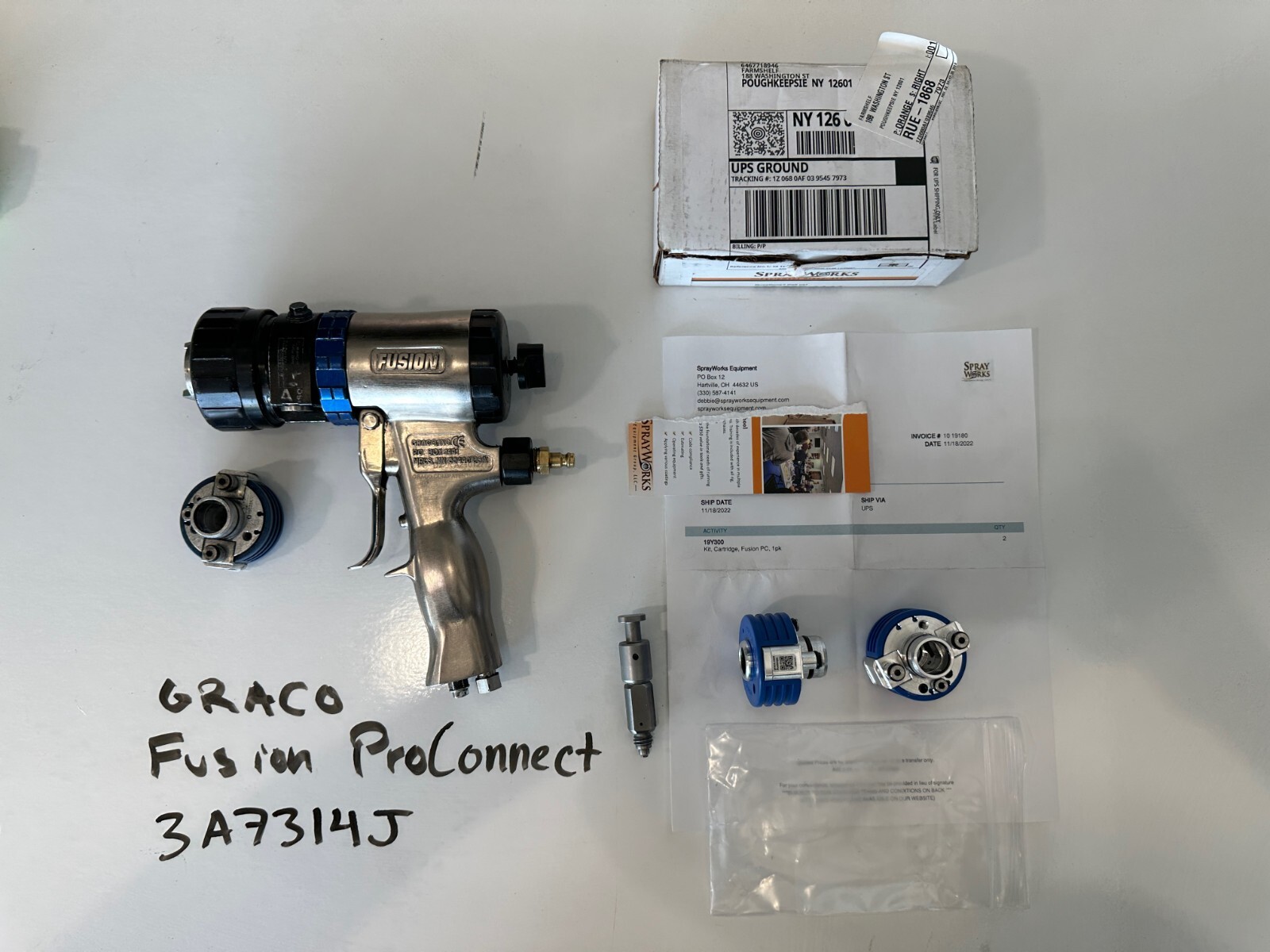 Graco Fusion Plural Component Spray Gun 3A7314J , Grease and Servicing