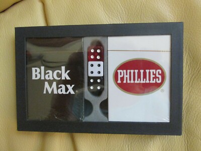 BLACK MAX/PHILLIES - Card and Dice Set - 2 Decks of /Cards and 3 Dice - New