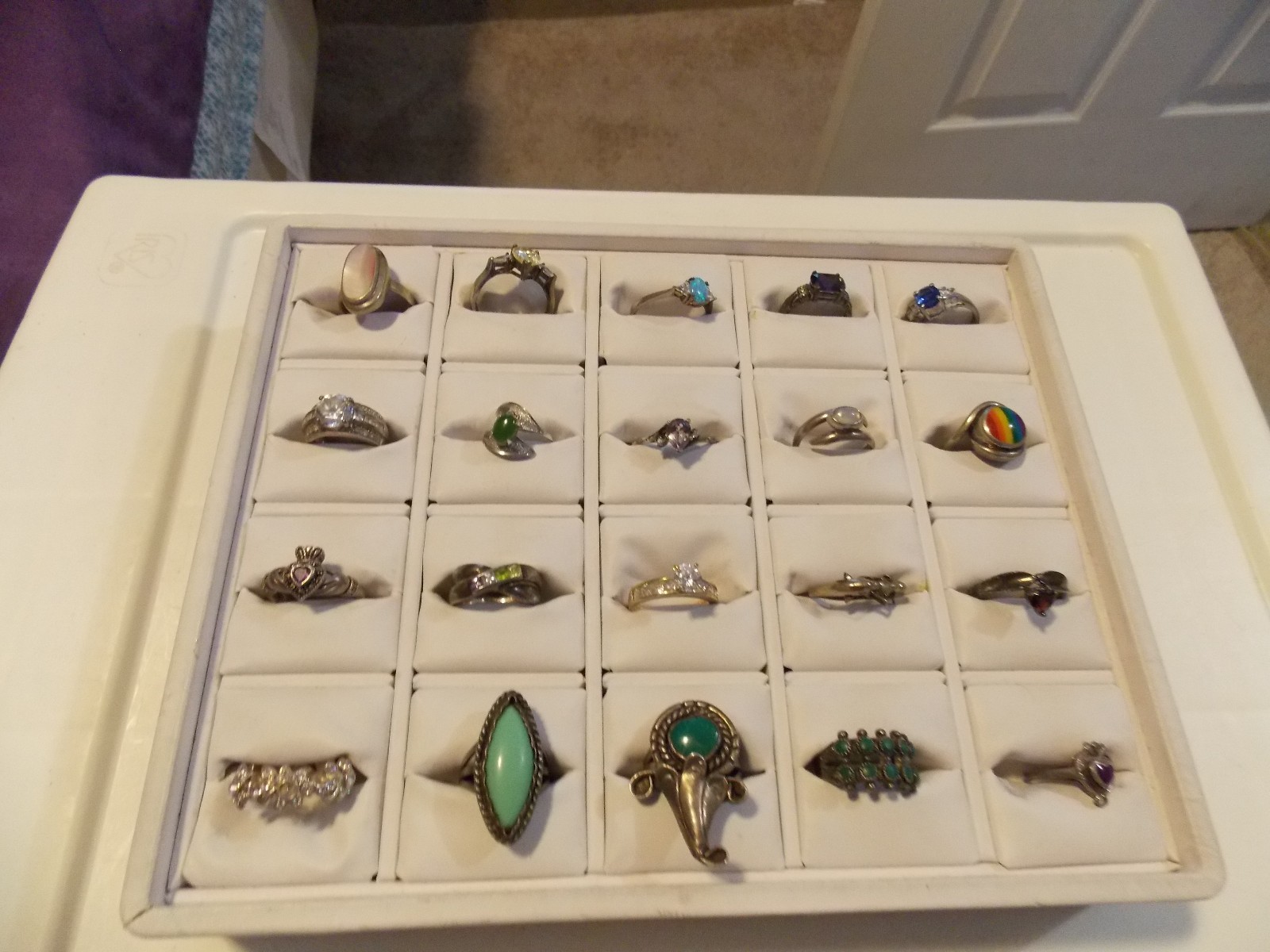 LOT OF 20 STERLING SILVER RINGS