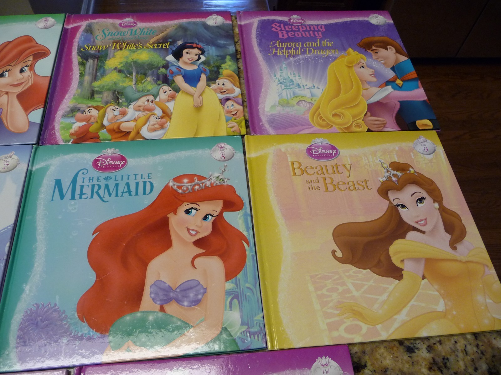 Nice! Disney Princess set #'s 1-12 no 3 hardcover lot Cinderella Snow White AR